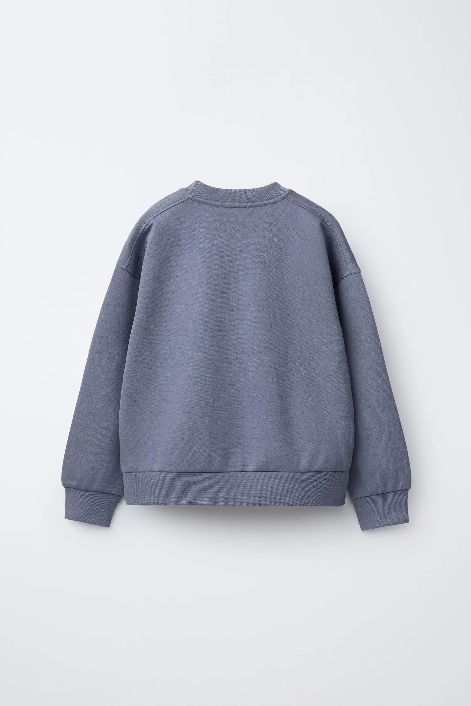 Комплект из толстовки и спортивных штанов с текстовым принтом Zara, синий — фото 3