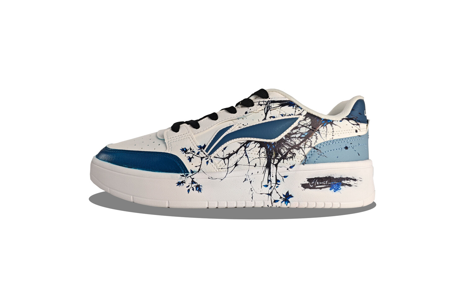 

Кроссовки LINING Acer Truncatum Skateboarding Shoes Men Low-top Blue, белый