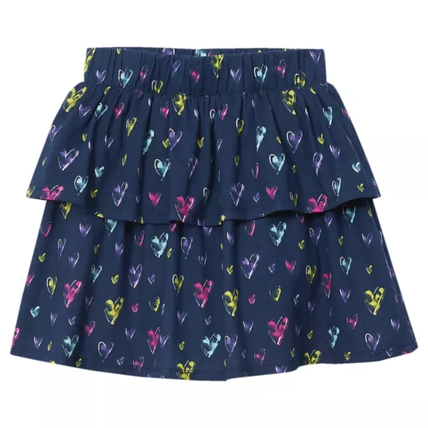 

Юбка-шорты для девочек 2-20 ярусов Lands' End, цвет blue sketch hearts