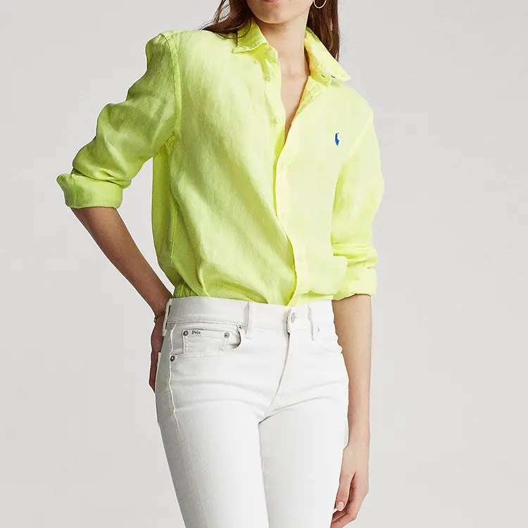 Рубашка SS24 Women's Lemon Polo Ralph Lauren, Lemon — фото 3