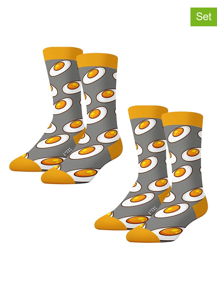 

Носки Lucky Socks, цвет grau/orange/weiß