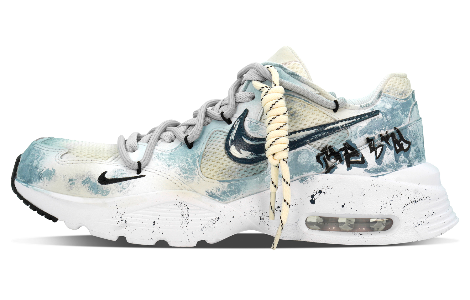 

Nike Кроссовки мужские Air Max Fusion с увеличенной высотой амортизации low top для повседневной носки в городе и бега цвет beige white blue