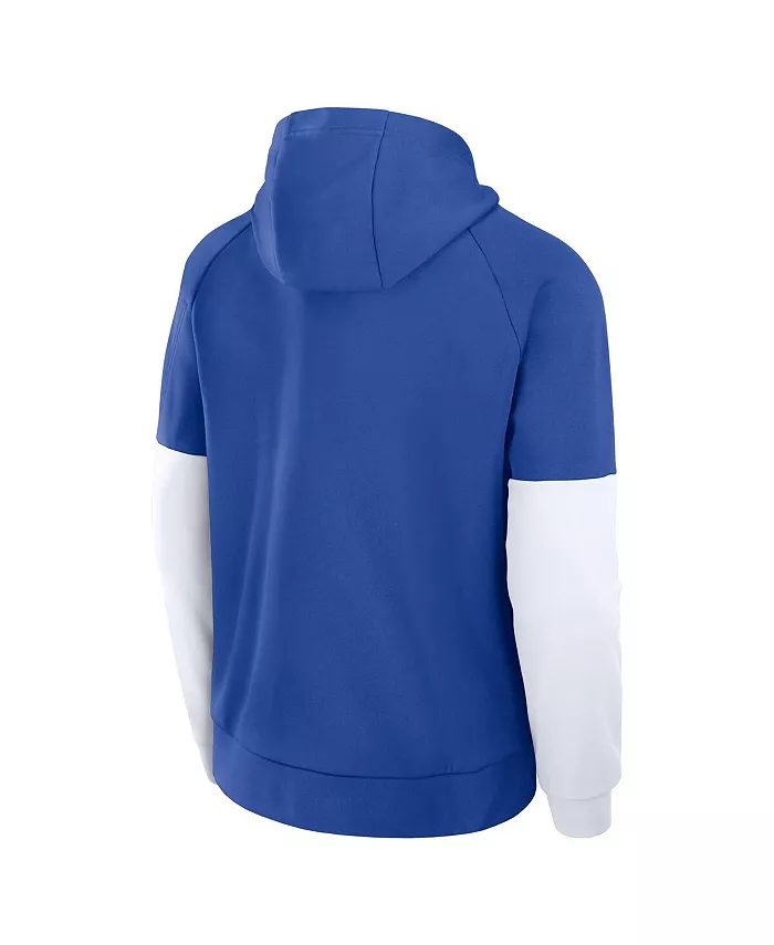 Мужская производительная толстовка с капюшоном и регланными рукавами Royal Duke Blue Devils Fitness Nike — фото 3