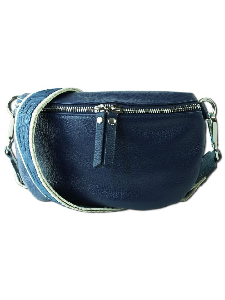 

Наплечная сумка Toscanto Gürteltasche Leder blau, mehrfarbig ca. 25cm