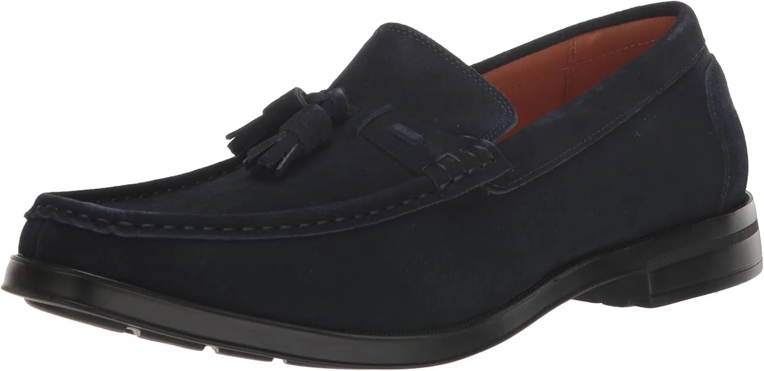 Мужские лоферы STACY ADAMS Peppley с кисточками, Navy Velour