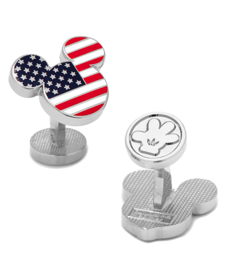 

Запонки с Микки Маусом и американским флагом Cufflinks Inc, Multi