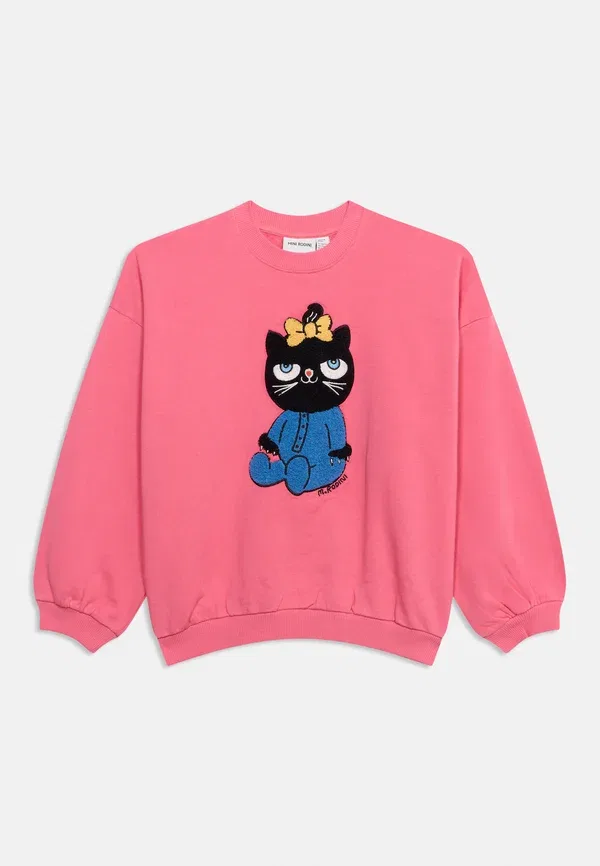Свитшот из кашемира Cat Mini Rodini, розовый