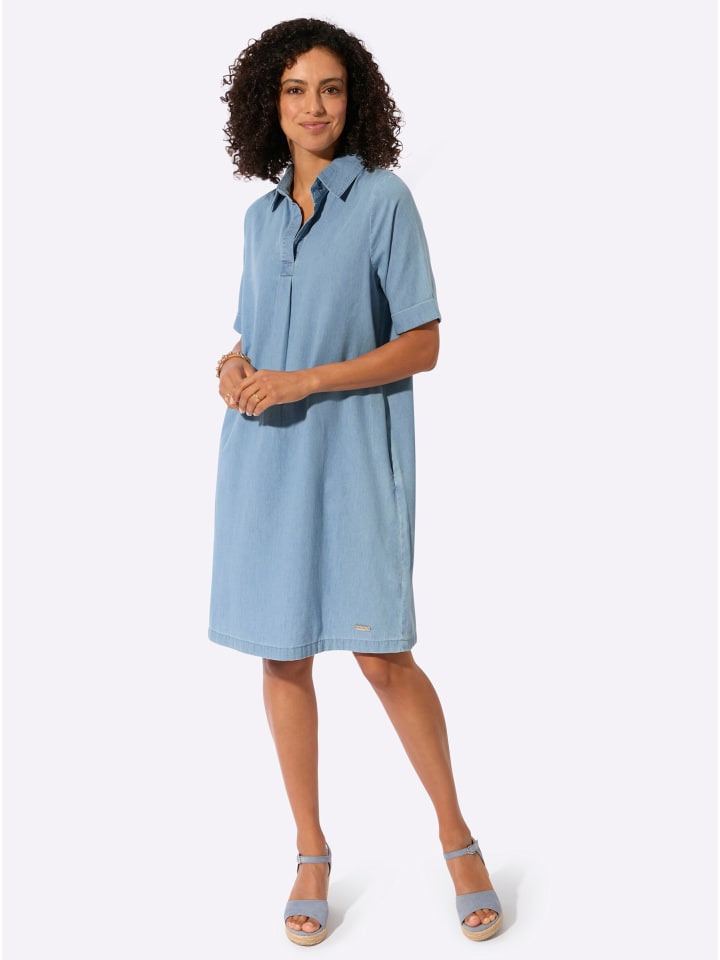 

WITT WEIDEN Джинсовое платье синего выбеленного цвета