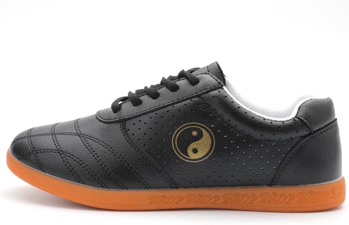 

Мужские и женские боевые кроссовки для Ушу, тренажерные туфли для разных видов спорта, китайские традиционные тапочки для Вин Чун, Кунг-Фу, Тайцзи Ukuboxbag, черный