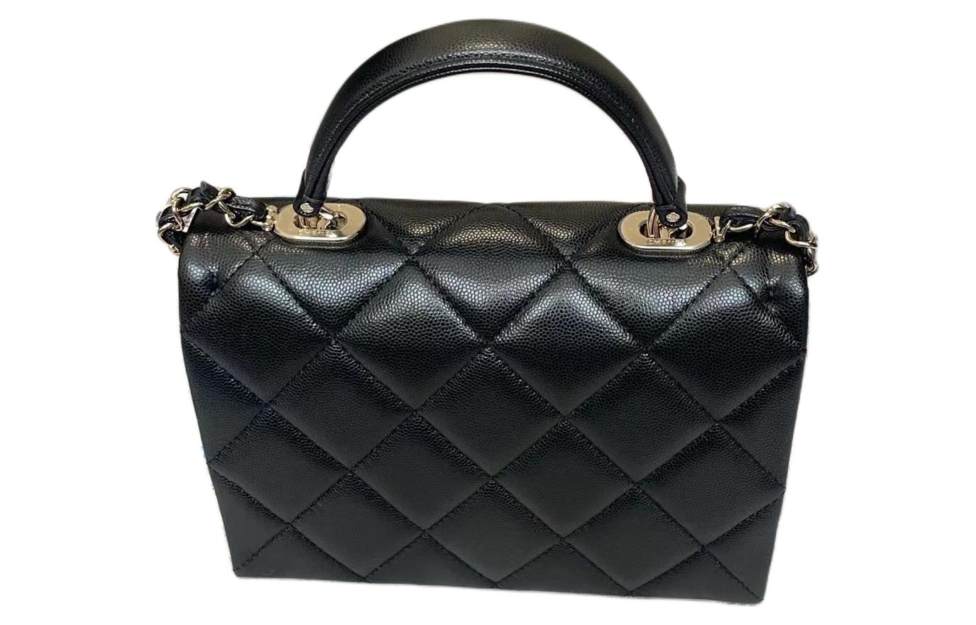 CHANEL Личи кожаная сумка через плечо из коровьей кожи женская черная сумка через плечо поясная сумка — фото 2