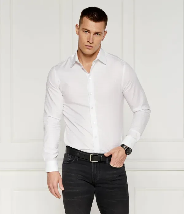 Рубашка regular fit Emporio Armani, белый — фото 3