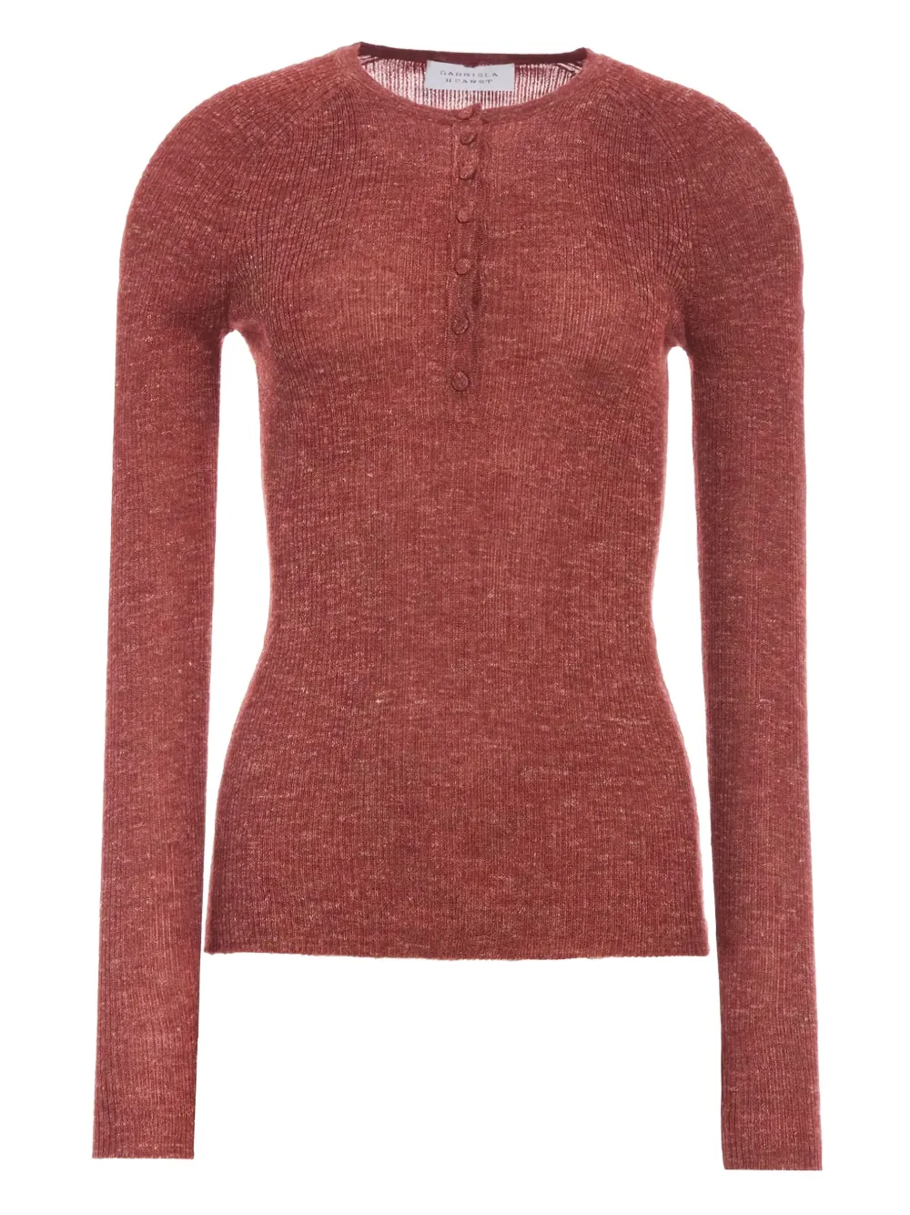 

Футболка с воротником на пуговицах Anges Gabriela Hearst, красный