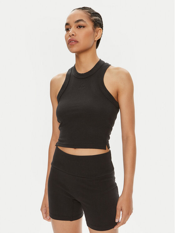 

Топ slim fit Lounge IR8785 Adidas, черный