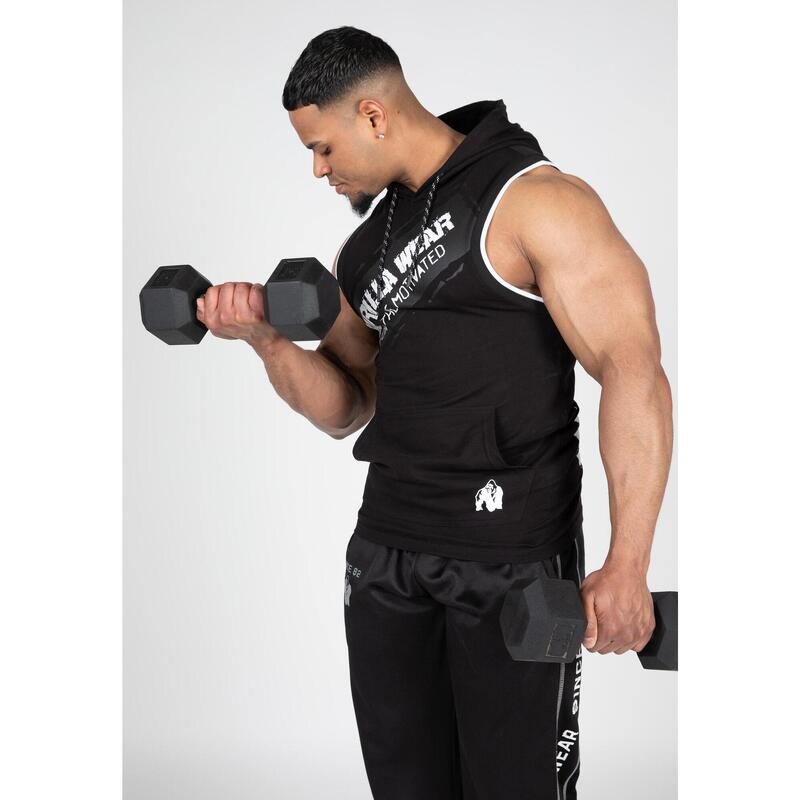 

Майка с капюшоном Loretto - Серый Меланж GORILLA WEAR, цвет negro