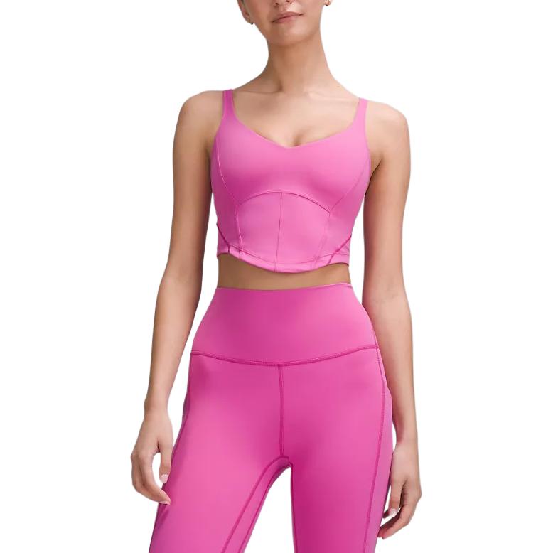 

Корсетный топ с легкой поддержкой для чашек A/B, спортивный жилет Lululemon, черный