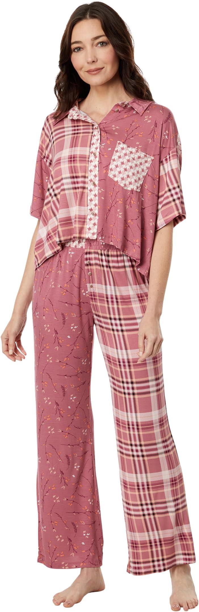 

Пижамный комплект Honeydew Intimates Set Free Sleep Set, цвет Brandy Plaid