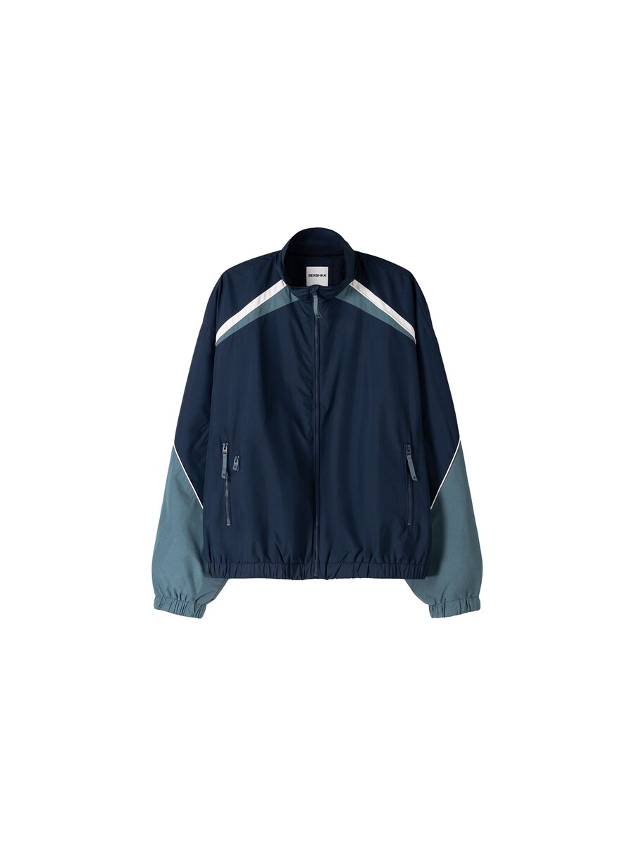 

Межсезонная куртка Bershka, цвет Smoke blue/Dark blue