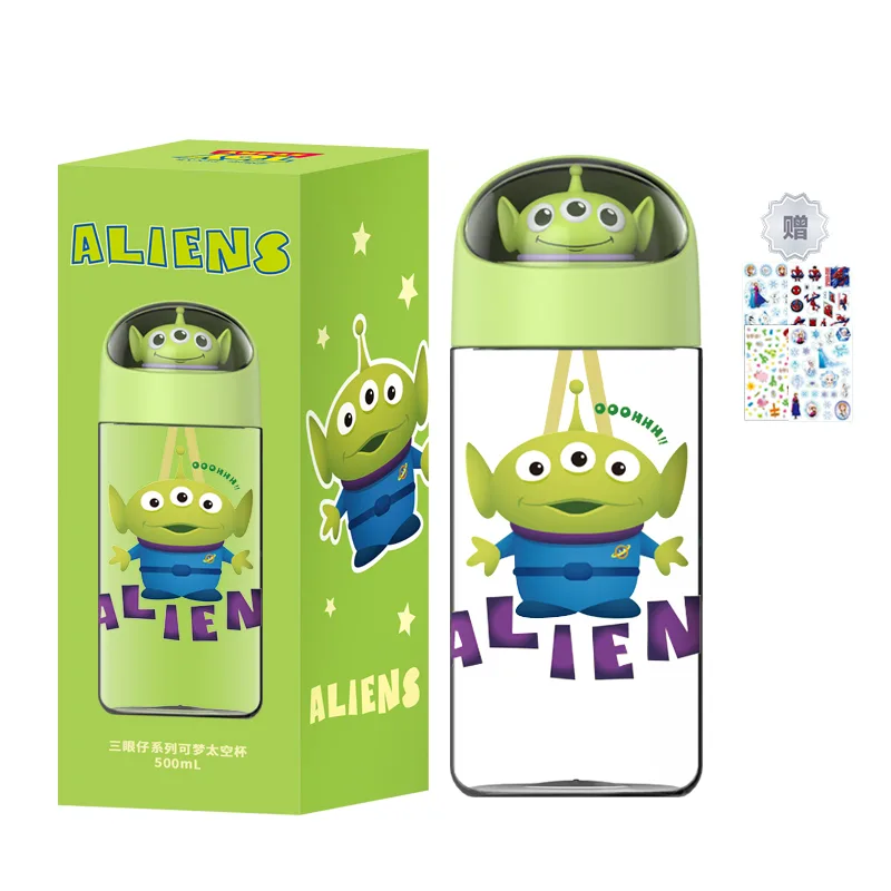 Спортивная бутылка для воды Strawberry Bear Disney Alien Dream Space: 500 мл, + 1 наклейки