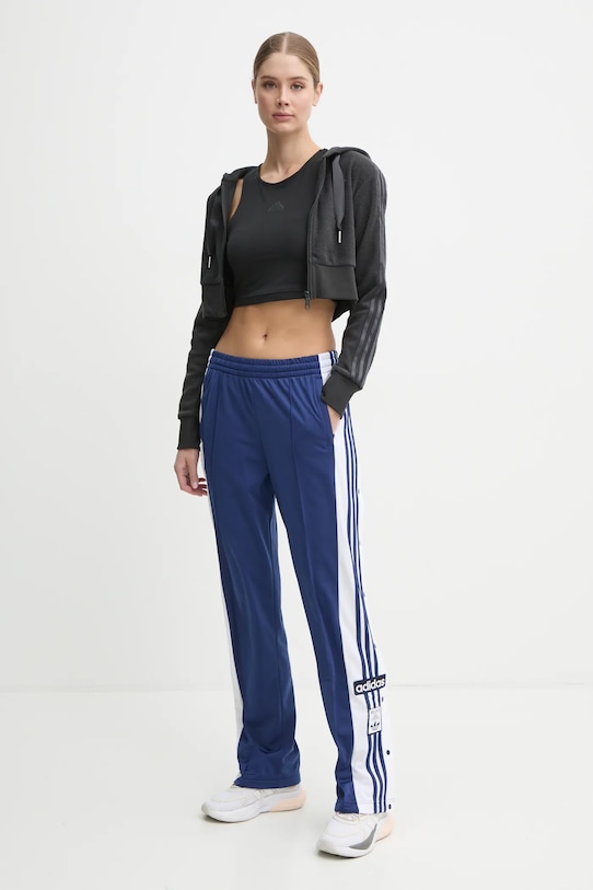 Толстовка Femme Galore с коротким капюшоном на молнии Adidas Originals, серый — фото 2
