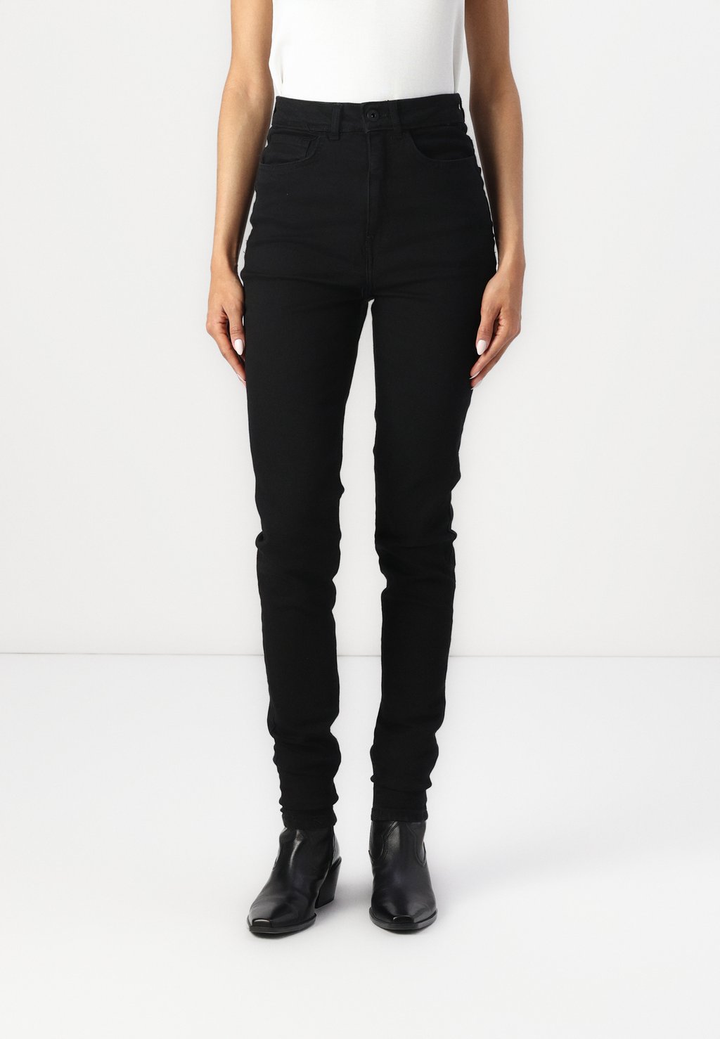 

Джинсы облегающего кроя TWIGGY HIGH WAIST ICHI, черный