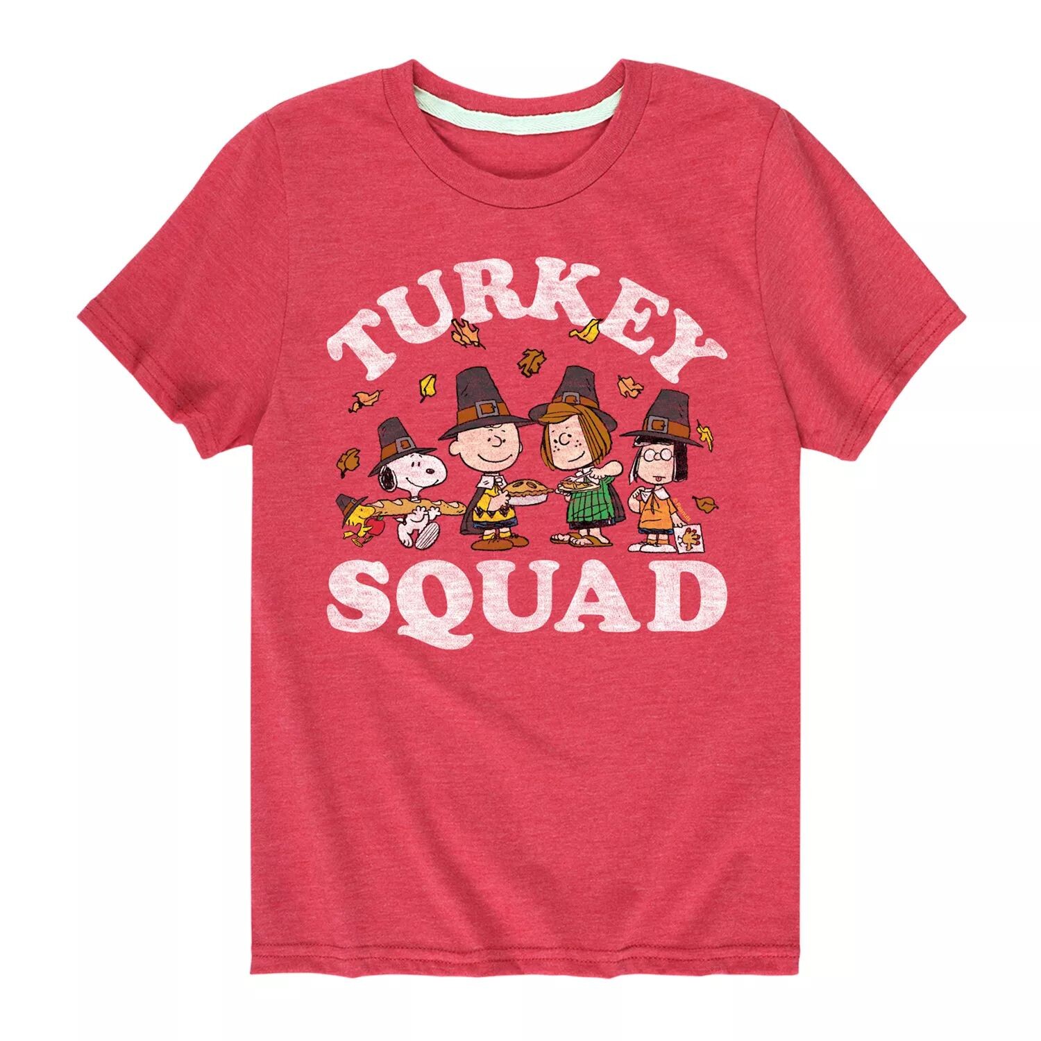 

Футболка с рисунком Peanuts Turkey Squad для мальчиков 8–20 лет Licensed Character, красный