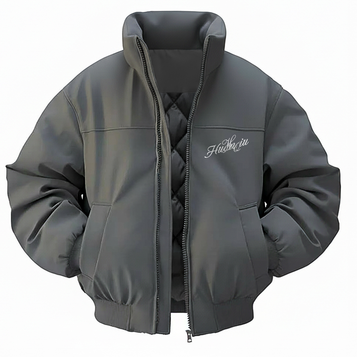 

Куртка Unisex Stand Collar Thickened HUANQIU, серый