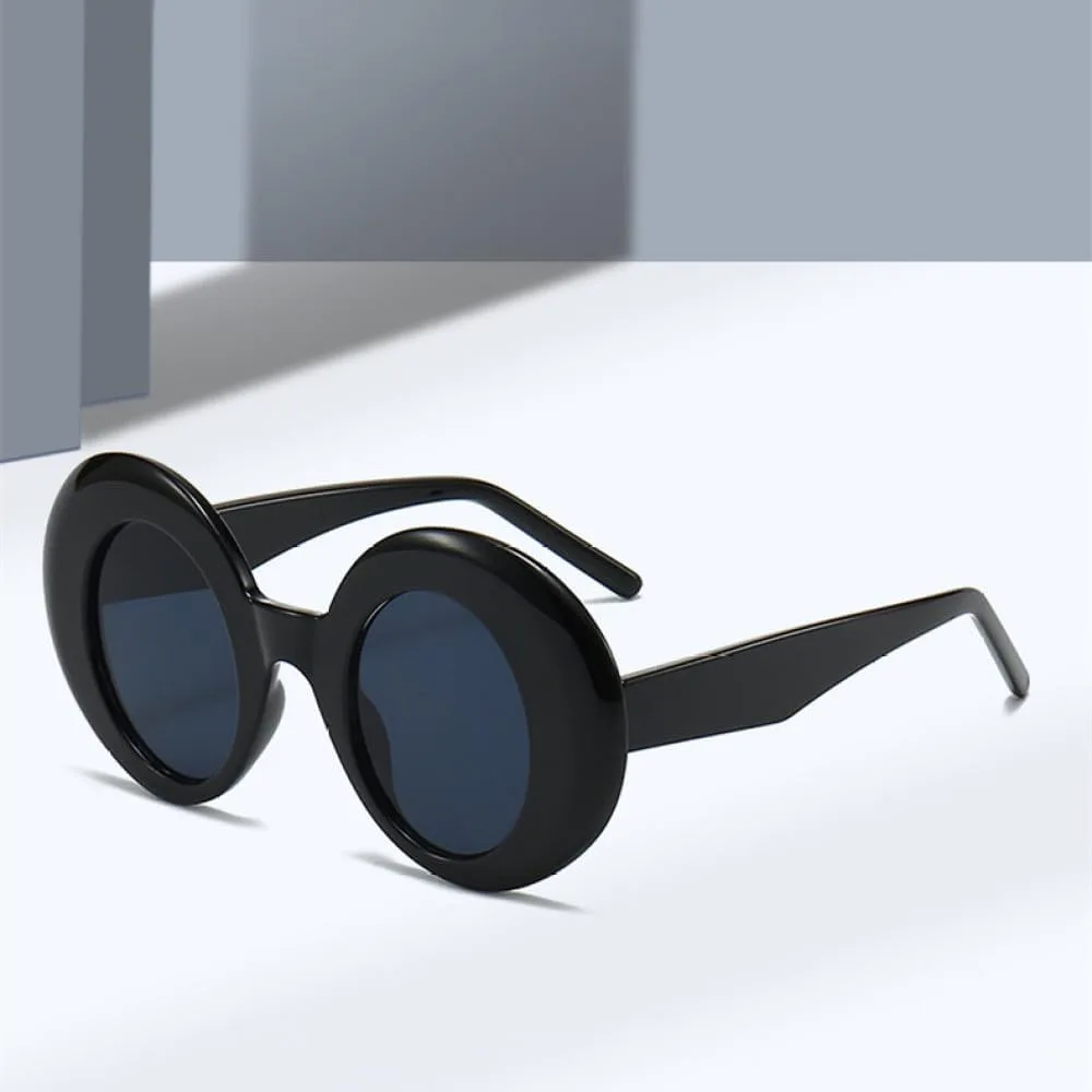 

Ретро-солнцезащитные очки большого овального размера для женщин, модные солнцезащитные очки конфетных цветов для мужчин в стиле панк MTZJH, Red Light Gray