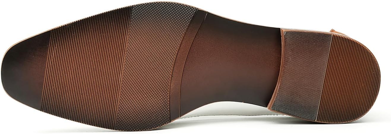 Мужские сандалии Santimon Mens, туфли оксфорды, деловой повседневный стиль, модные дышащие кожаные летние туфли на шнуровке, белый — фото 3