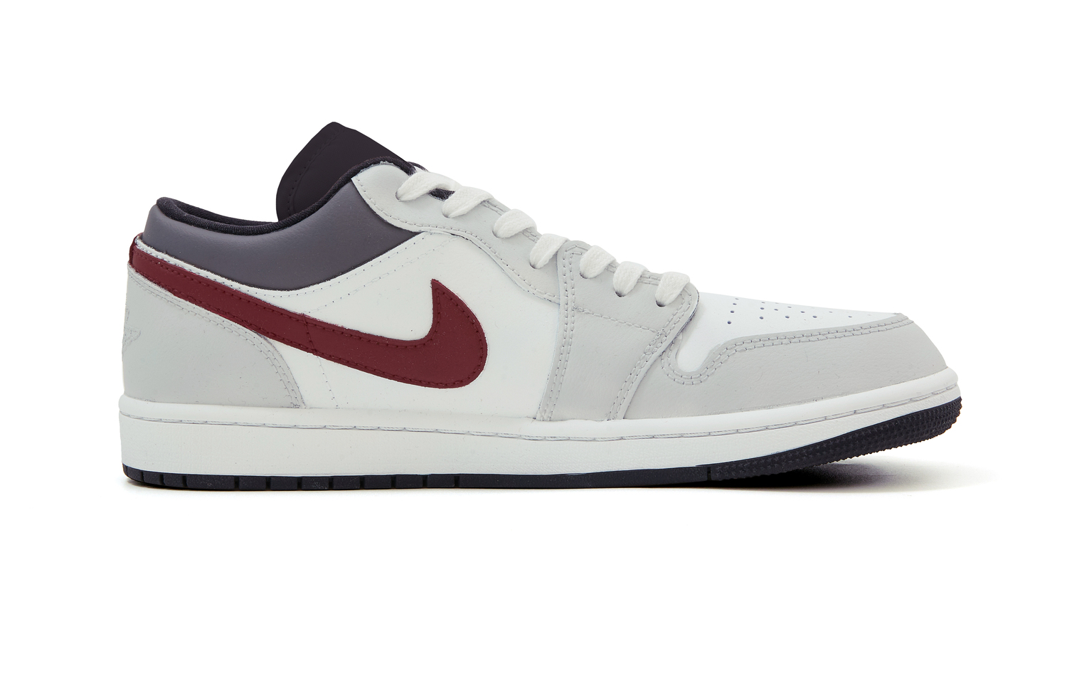 Jordan Детские баскетбольные кроссовки low top Air 1 Slip Resistant Abrasion Resistant Red Gray для подростков — фото 4