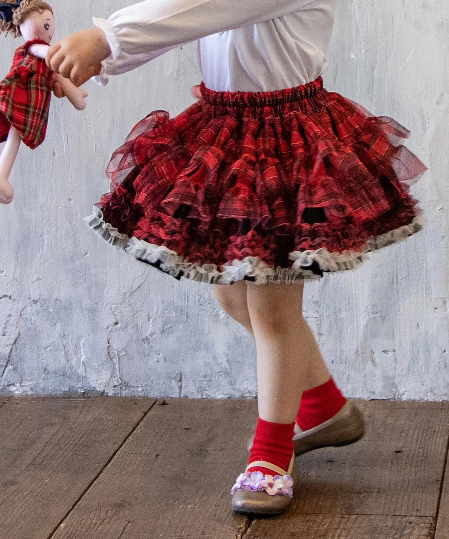 Юбка [M/90-110 см] [L/110-130 см] Panpantutu, Tartan check