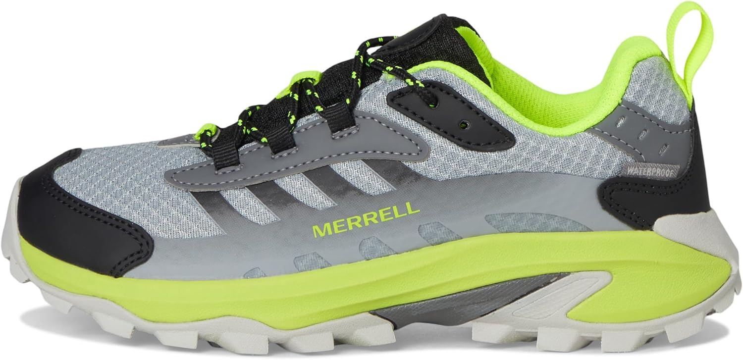 Детские водонепроницаемые кроссовки Merrell Moab Speed 2 унисекс, черный/серый — фото 4