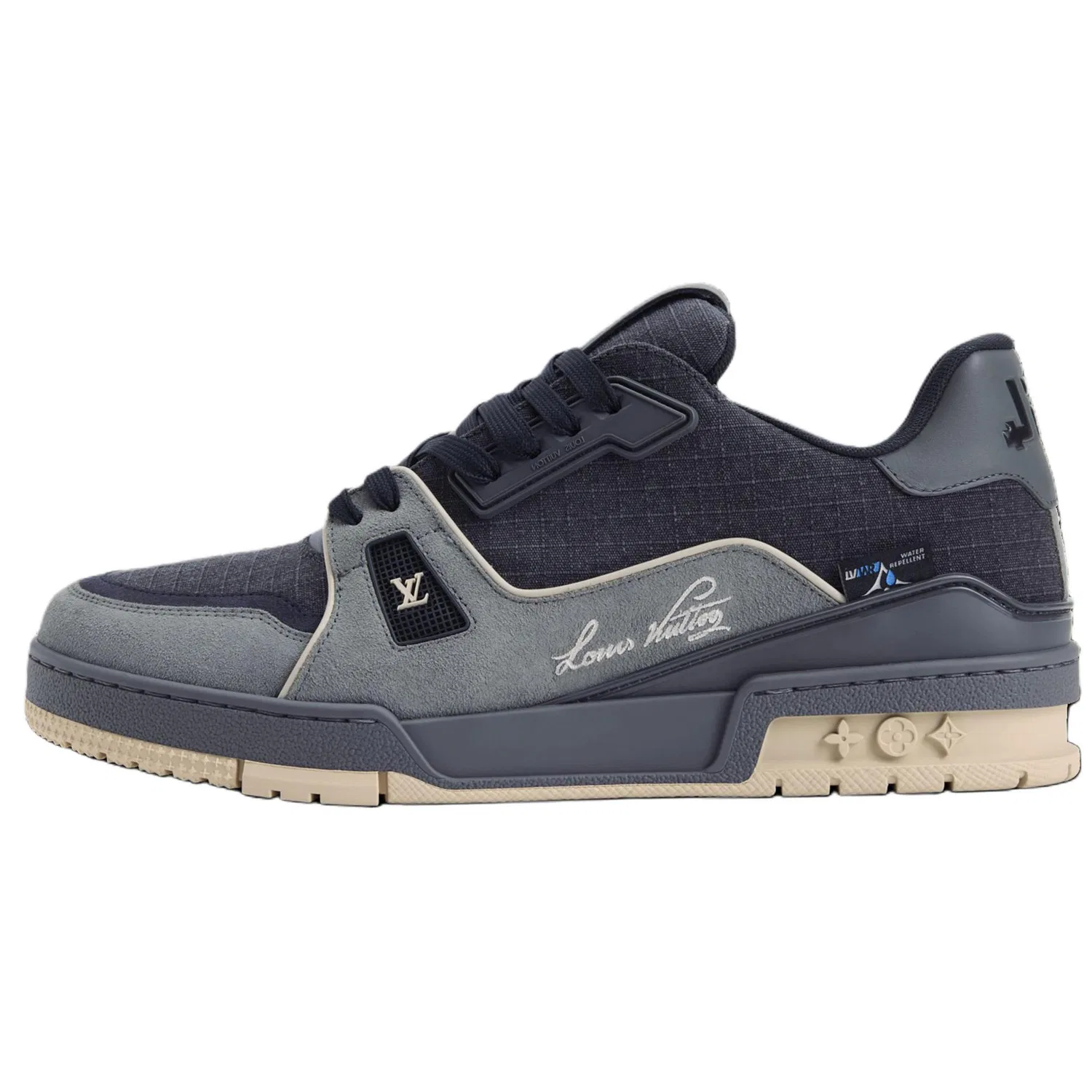 Кроссовки скейтбордические низкие Outdoor Trainer LOUIS VUITTON серые