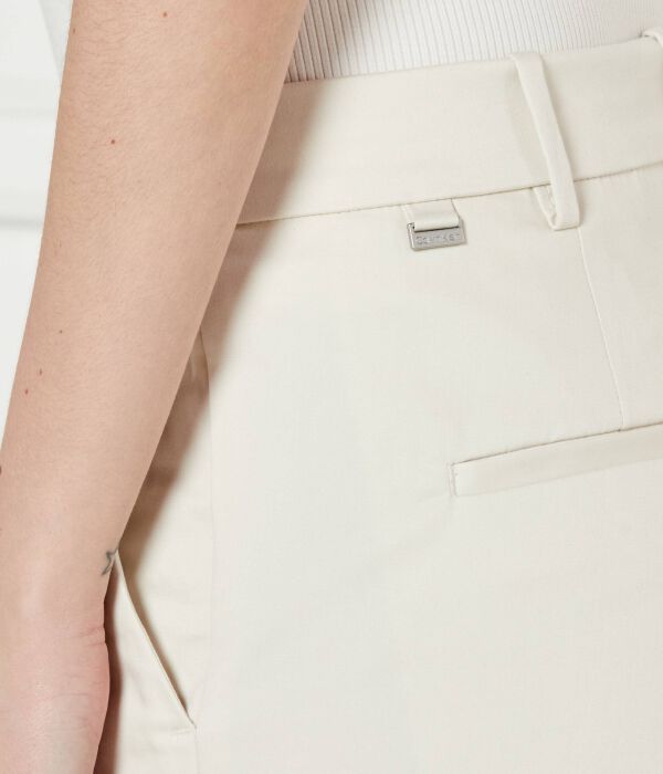 Брюки женские Calvin Klein свободного кроя, экрю — фото 3
