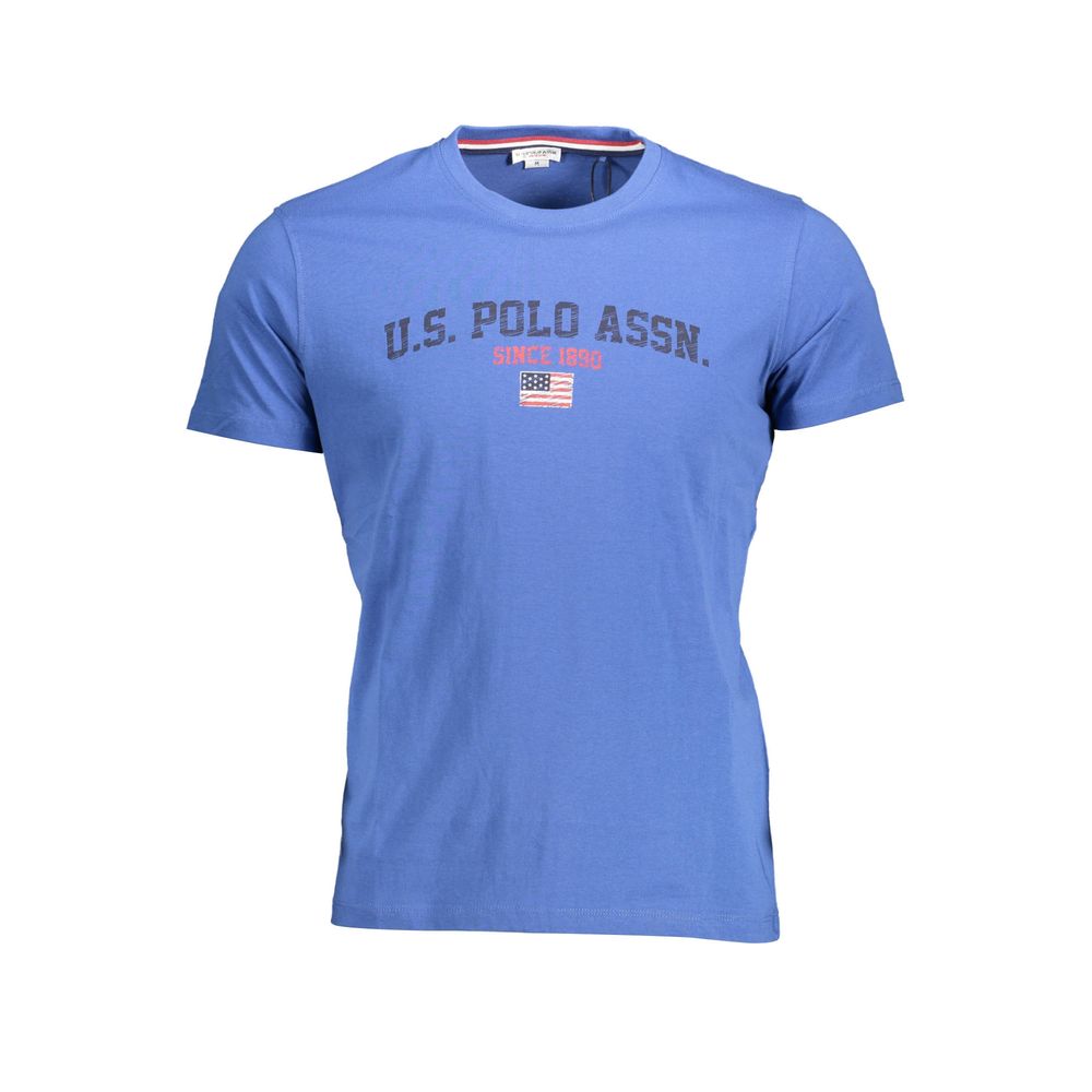 

Синяя хлопковая мужская футболка U.S. Polo Assn.