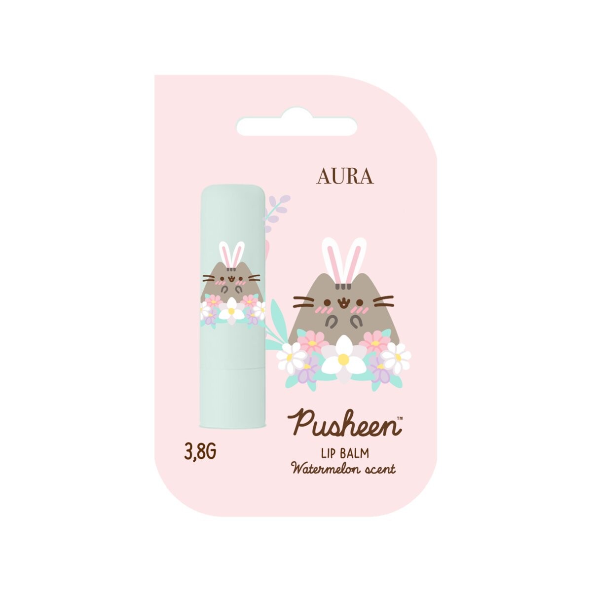 

Pusheen, Защитная губная помада с арбузом, 3,8 г