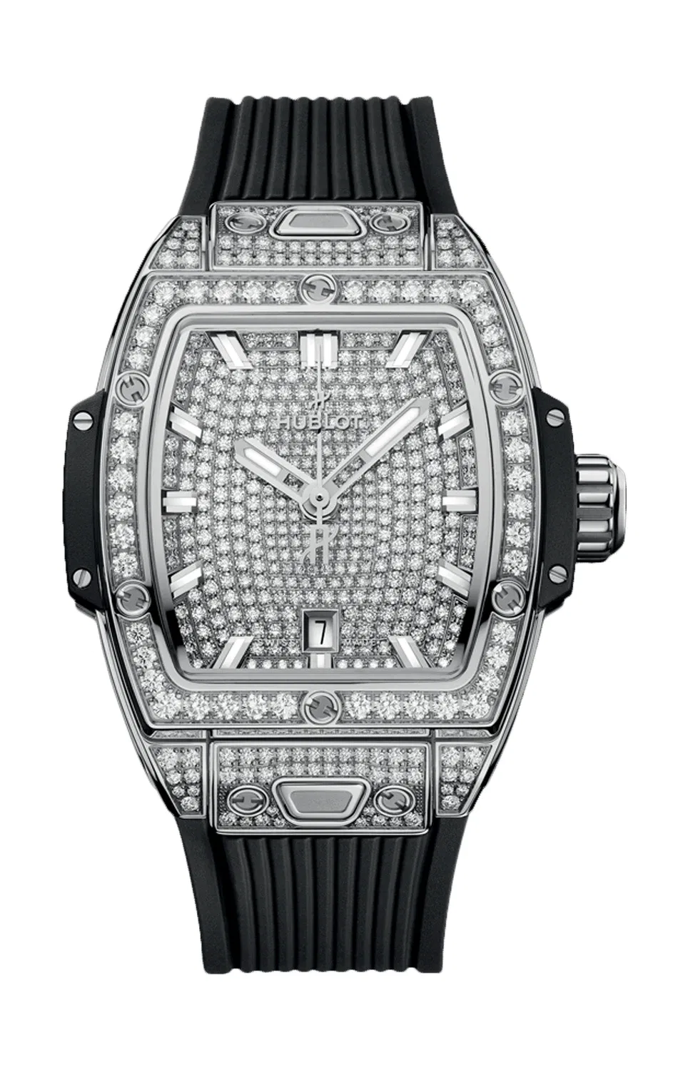 SPIRIT OF BIG BANG STEEL FULL PAVÉ 32 ММ - 682.SX.9000.RX.1604 HUBLOT, золотой