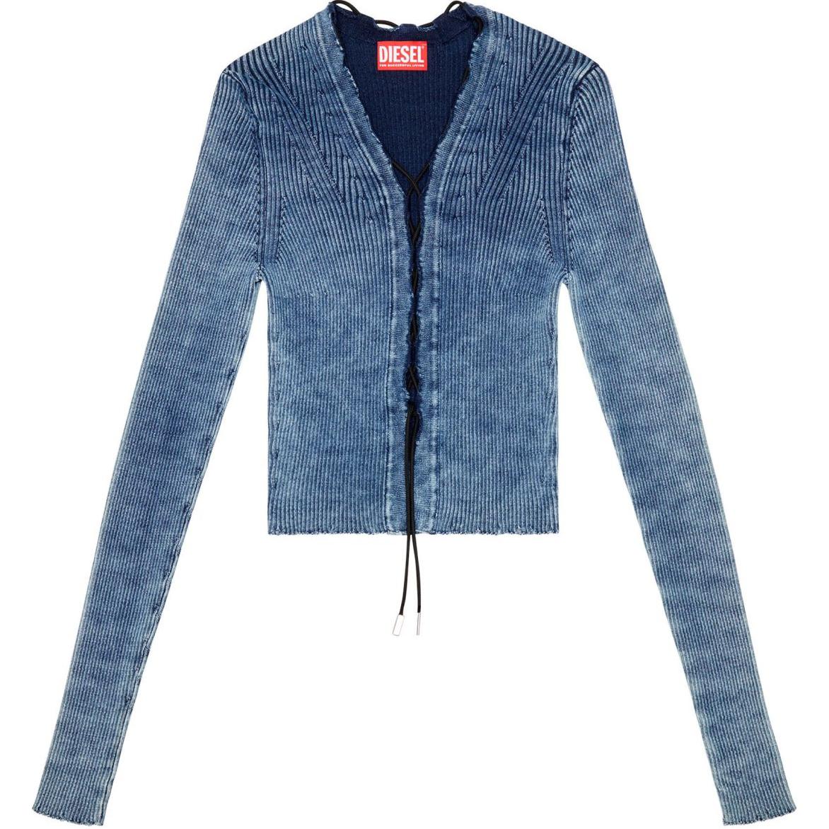 

Футболка M Acchia с кружевными вставками цвета индиго DIESEL