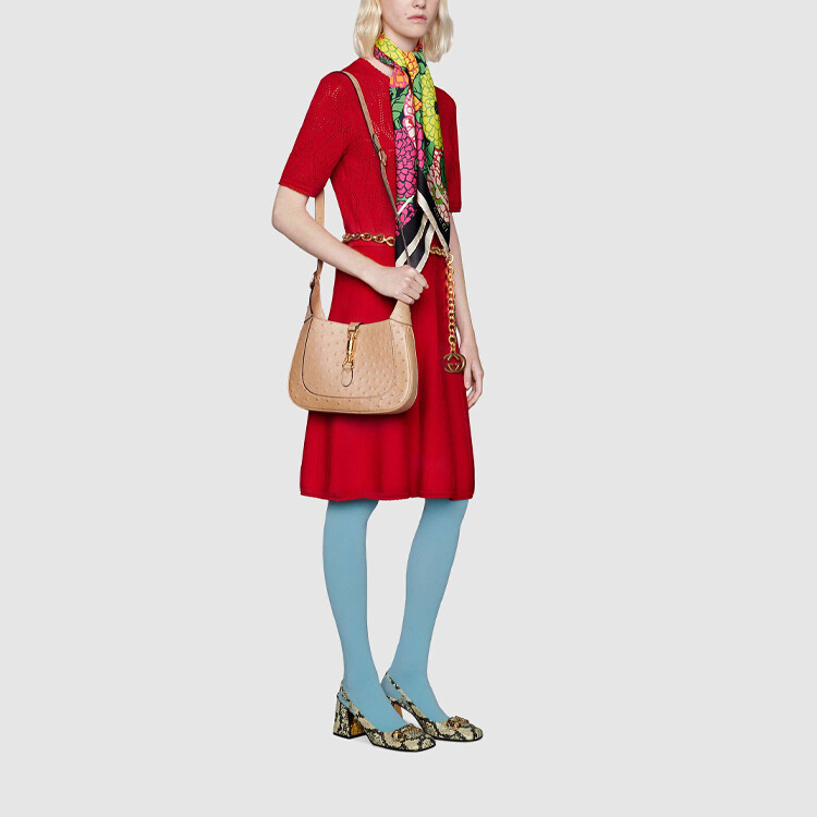Платье Gucci с узором, красный — фото 2