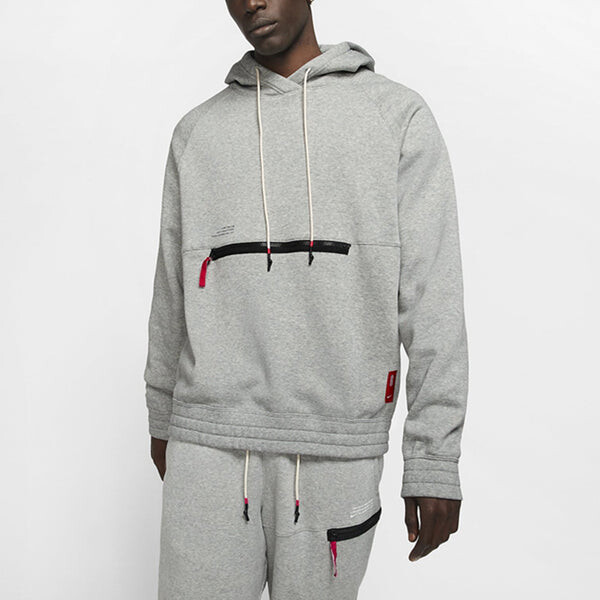 Толстовка Nike Kyrie Basketball Sports Fleece Lined Knit Gray, серый — фото 2