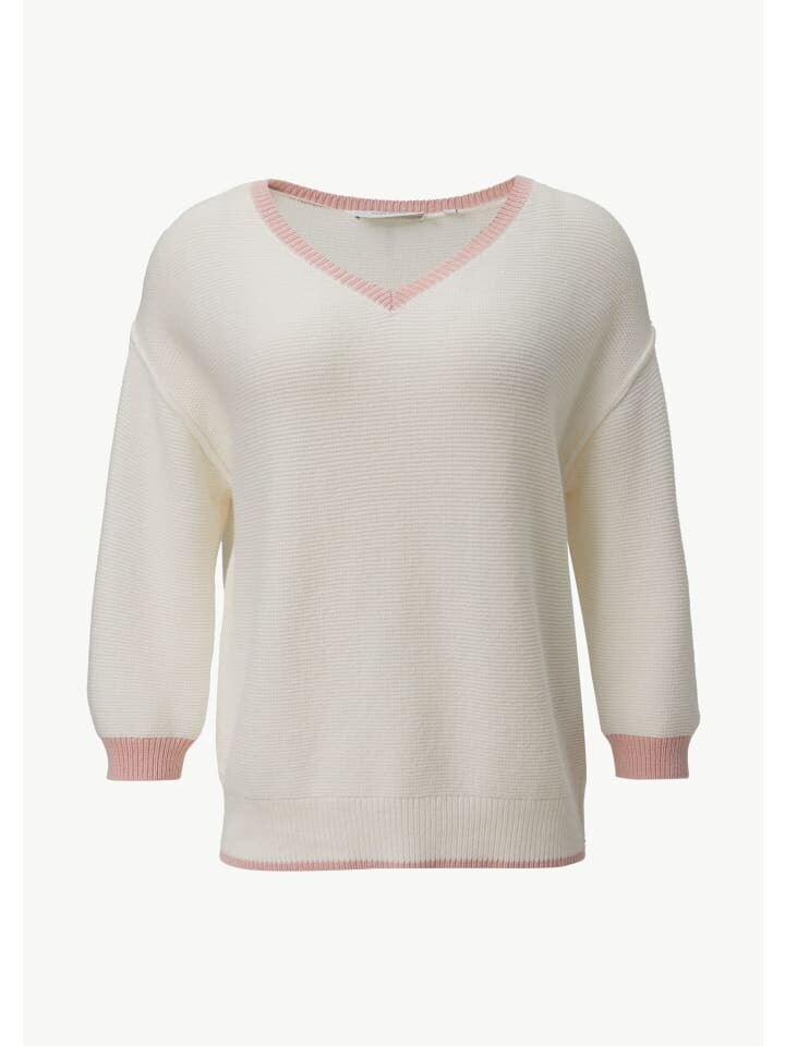 

Пуловер comma CI Strickpullover langarm, белый