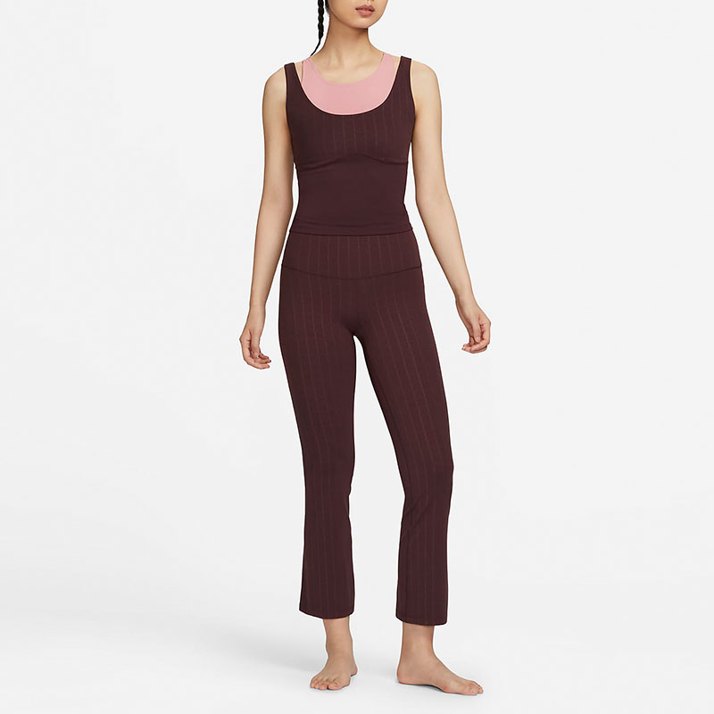 Вязаные спортивные брюки женские Earth Umber Nike — фото 4