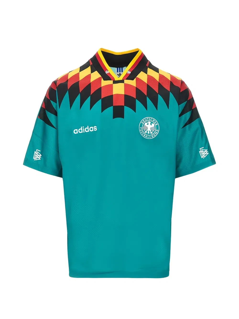 Выездная футболка сборной Германии 1994 года Adidas, зеленый