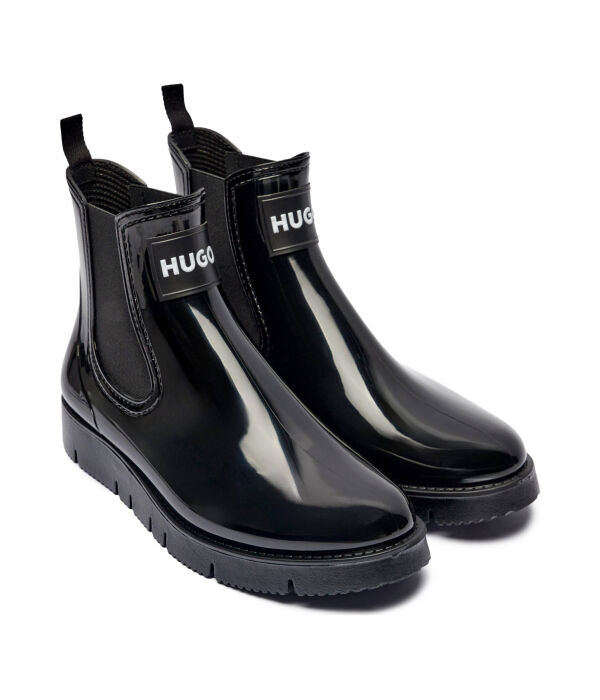 Сапоги женские Hugo Lunara Rchbootie резиновые короткие, черный — фото 3