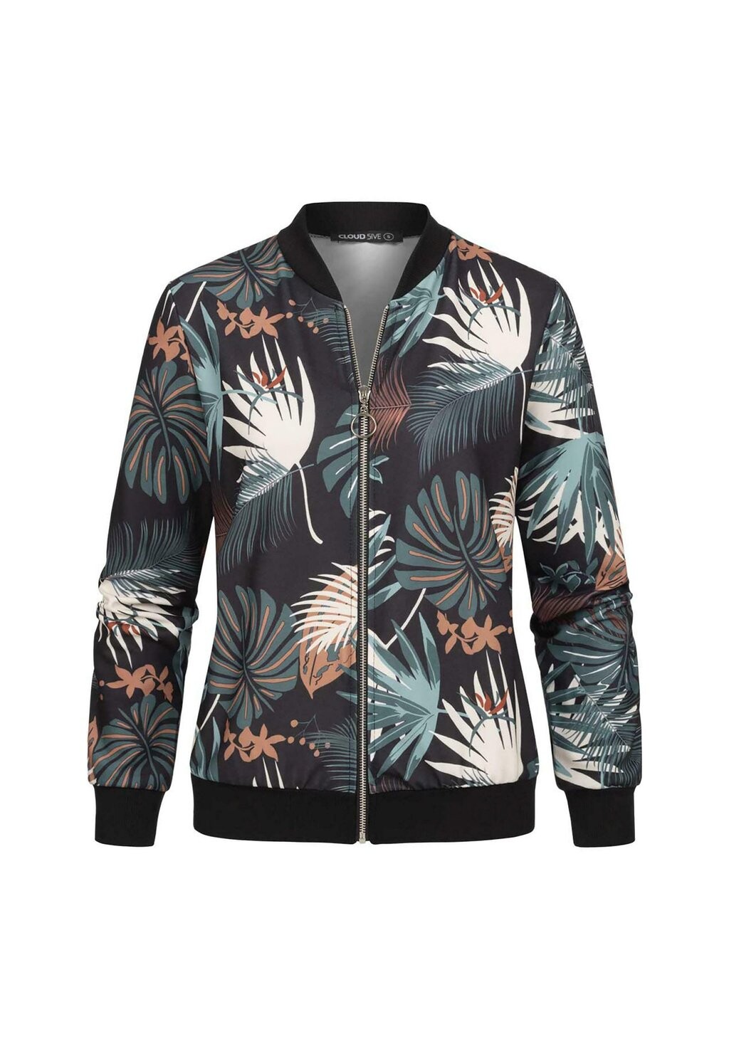 

Куртка-бомбер MIT TROPICAL PRINT Cloud 5ive, черный