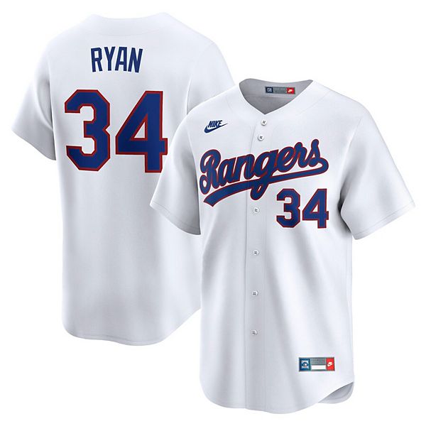 

Мужская бейсболка nolan ryan white texas rangers throwback cooperstown collection limited Nike