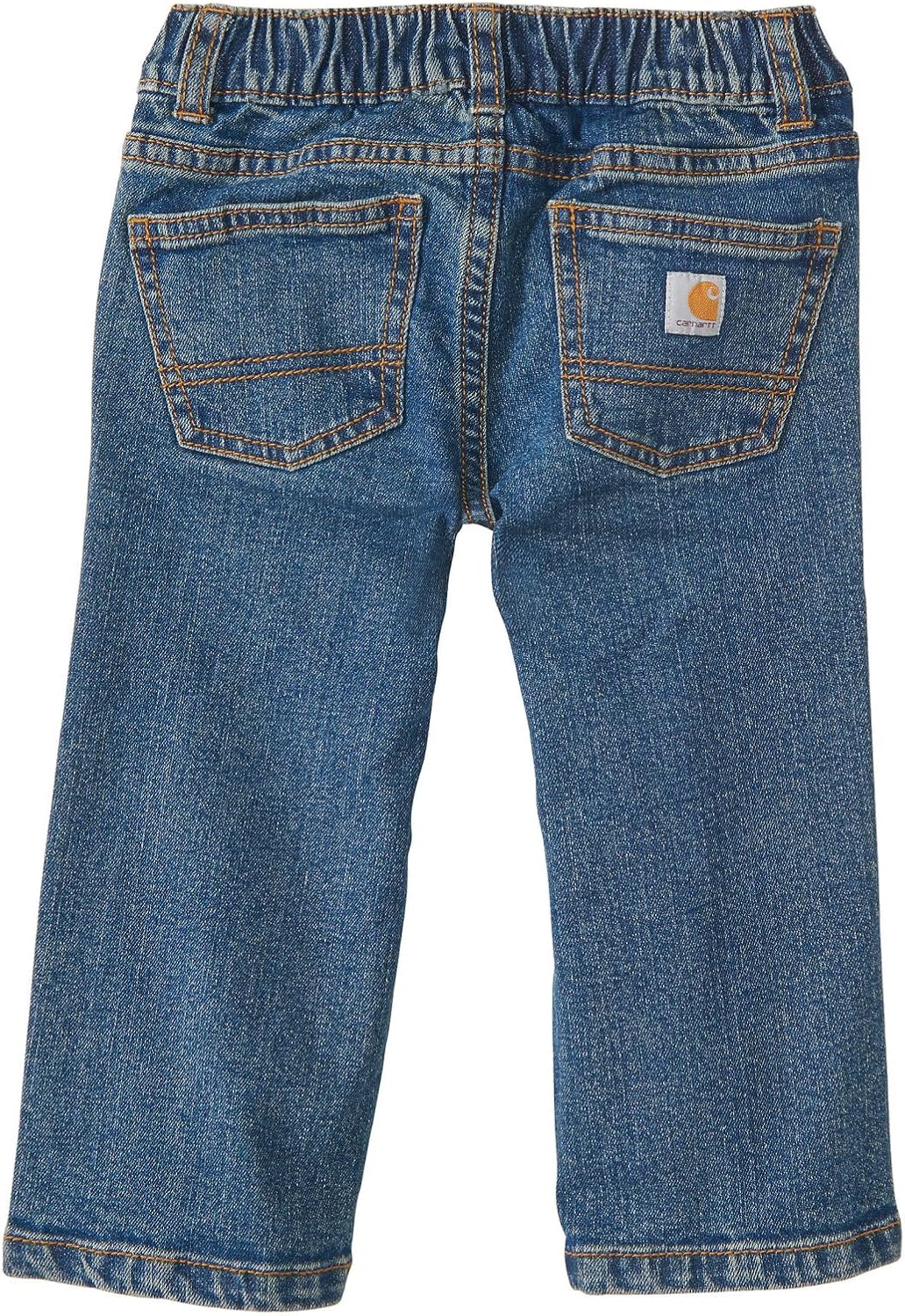 Джинсы Carhartt для мальчиков, свободный крой, 5 карманов, расклешенные, Medium Wash — фото 2