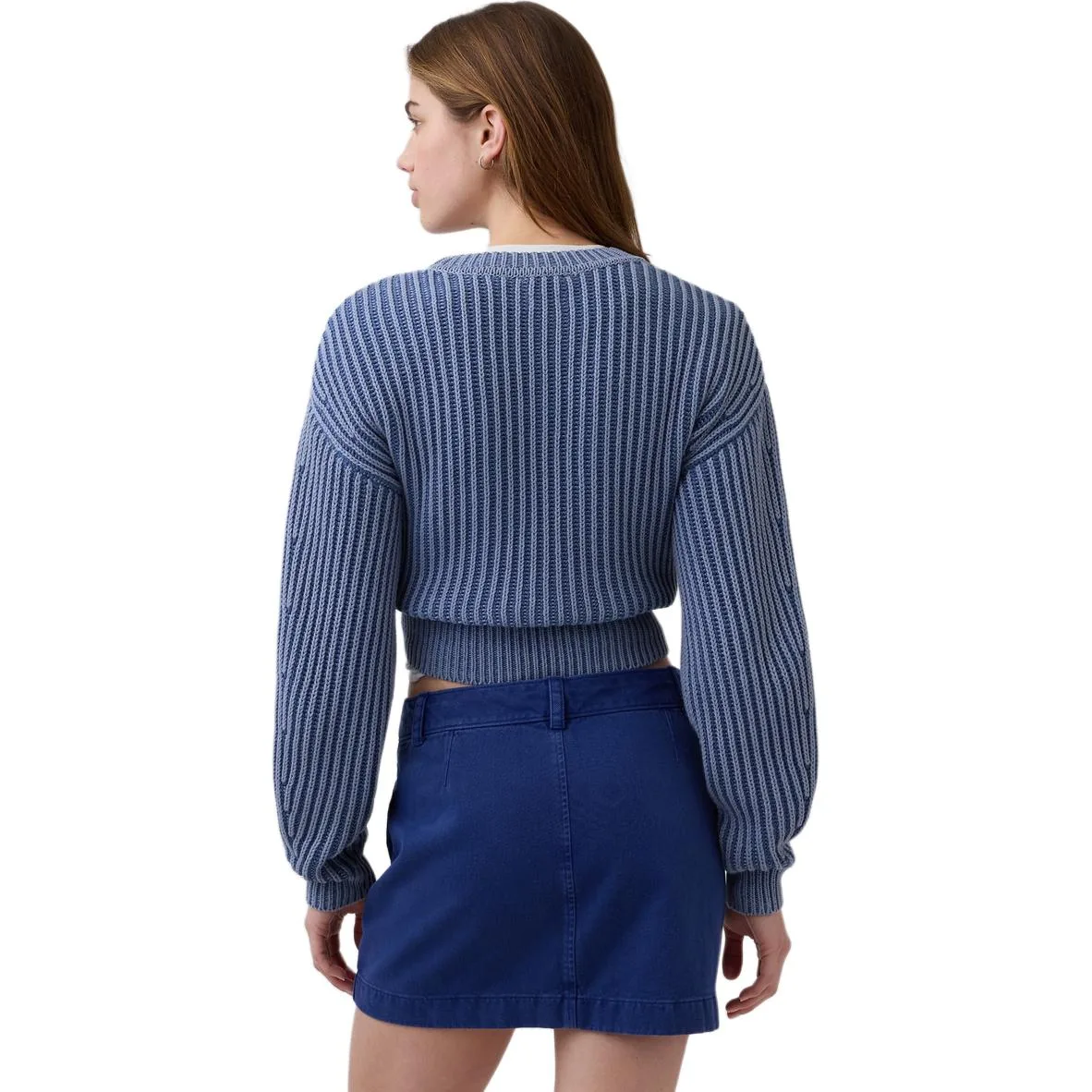 Трикотажная водолазка Women's Crew Neck Moderate Others GAP, белый — фото 4