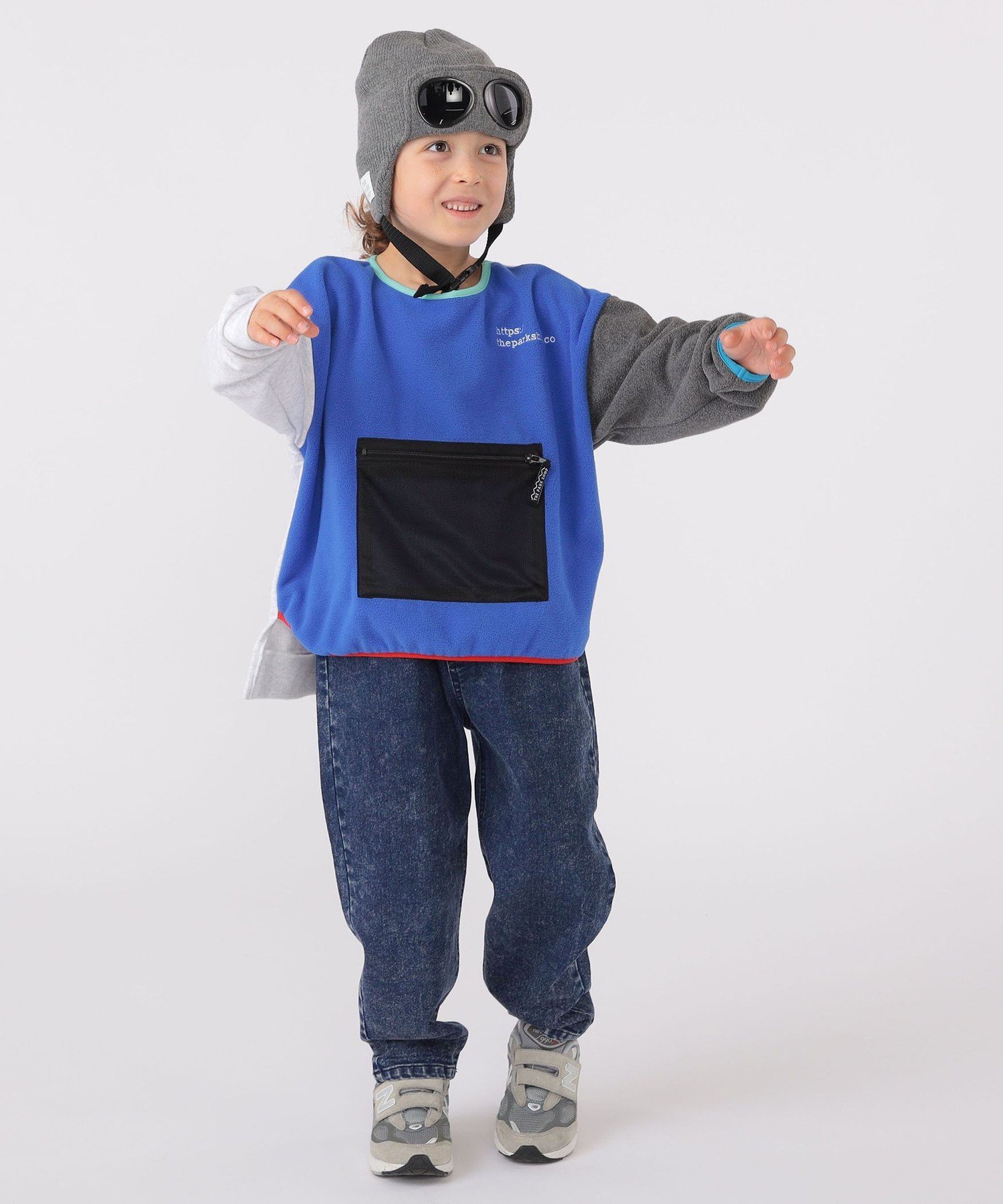 Свитшот Магазин "Парк": 115~145 см / Разноцветный флис Ships Kids, Royal Blue — фото 4