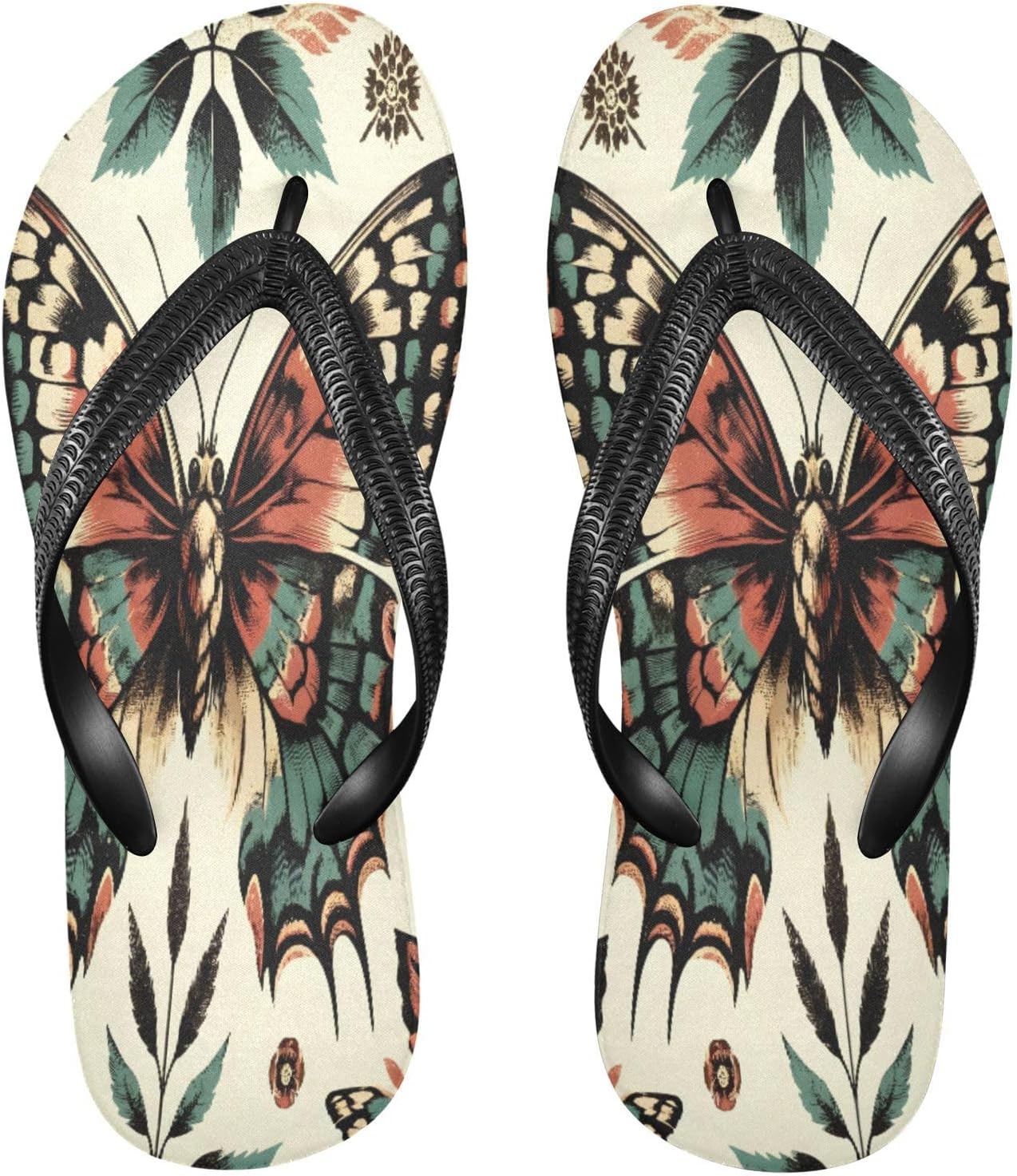 

Шлепанцы MNSRUU для женщин и мужчин, черные, с бабочками, женские сандалии, мужские сандалии, тапочки для душа, летние нескользящие шлепанцы для плавания, пляжа и ванной комнаты, размер XS