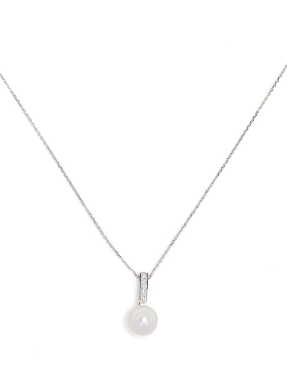 

Колье Akoya из белого золота с бриллиантами TASAKI, серебряный